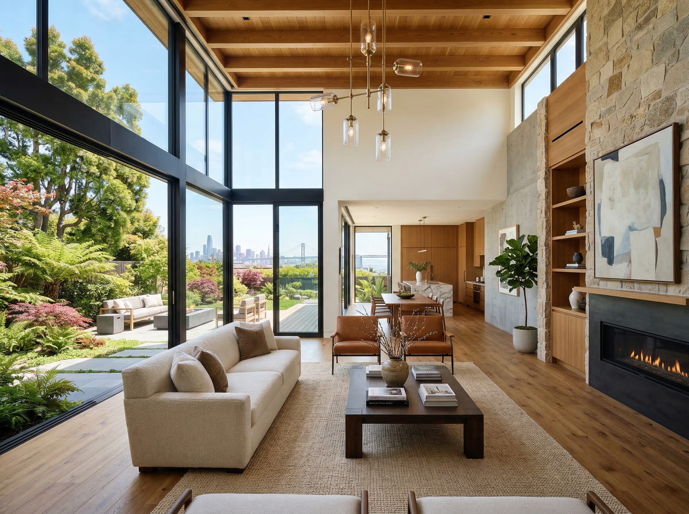 Luxury living room interior representing Johnny's design sensibility